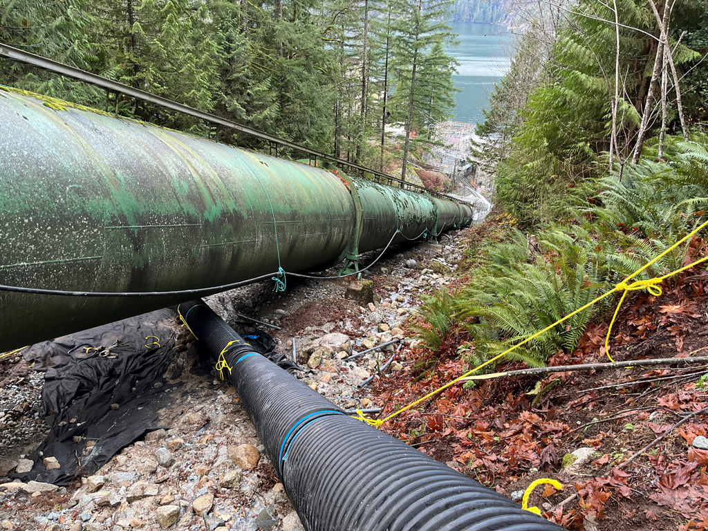 Lake Buntzen Exterior Penstock Recoating